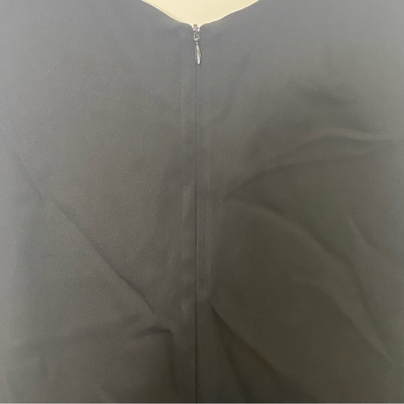 TER ET BANTINE Navy Sleeveless V Neck Viscose Steath Dress Size 46IT 10USA - Picture 12 of 16